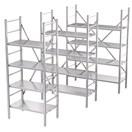 Aluminium Light Duty Racking - One Bay