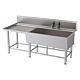 Single Bowl Single Drainer Stainless Steel Belfast Sink Left Drainer