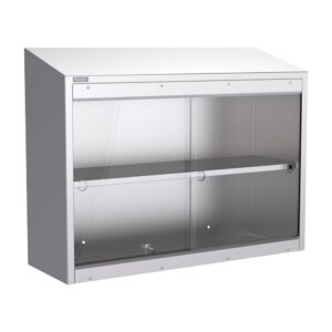 Glass door cupboard 900mm