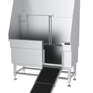 front access stainless steel dog grooming bath