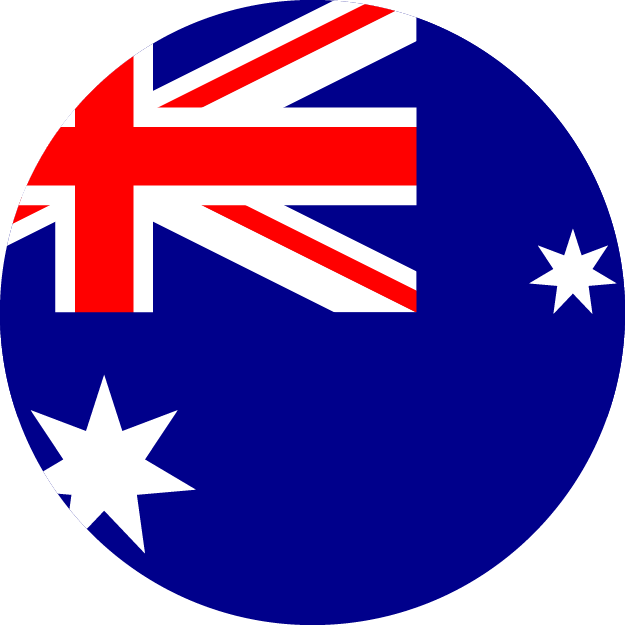 australia flag round