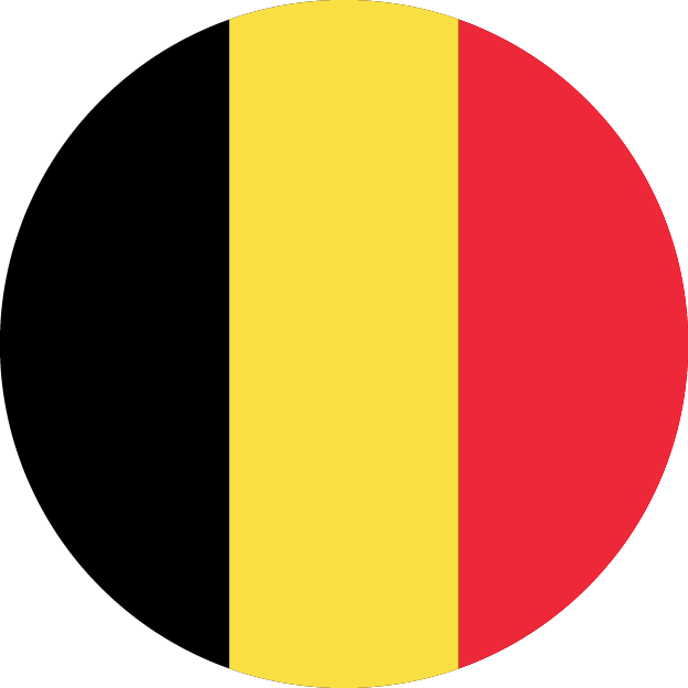 belgium flag round