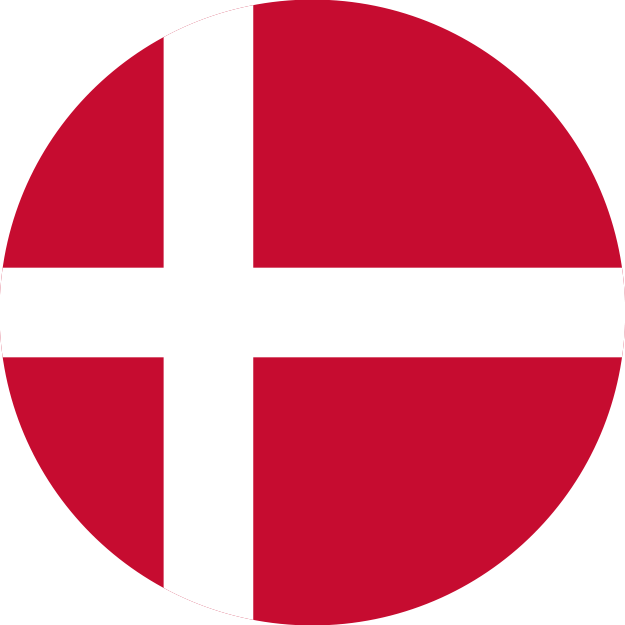 Denmark flag round