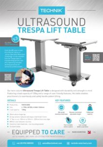 Technik Ultrasound Table Flyer cover